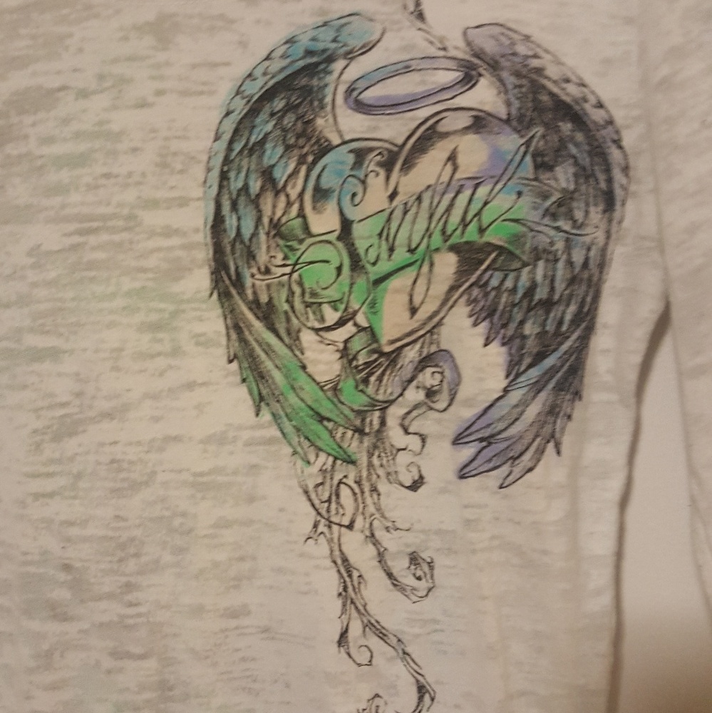 Sinful White Burn long sleeve shirt